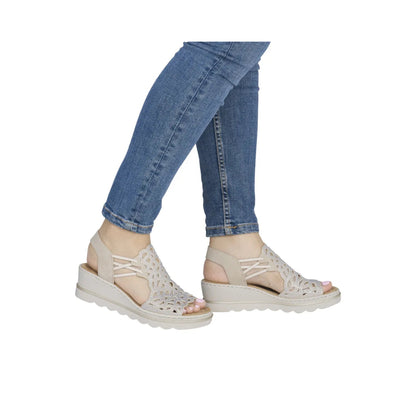 Rieker Wedge Sandal Sparkle Glam 67465