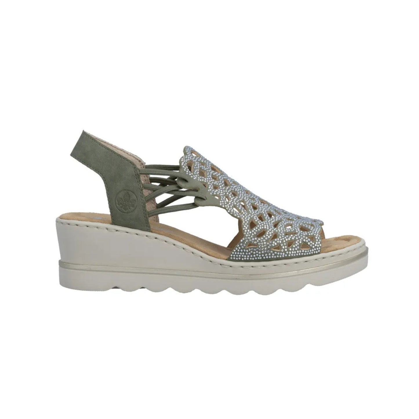 Rieker Wedge Sandal Sparkle Glam 67465