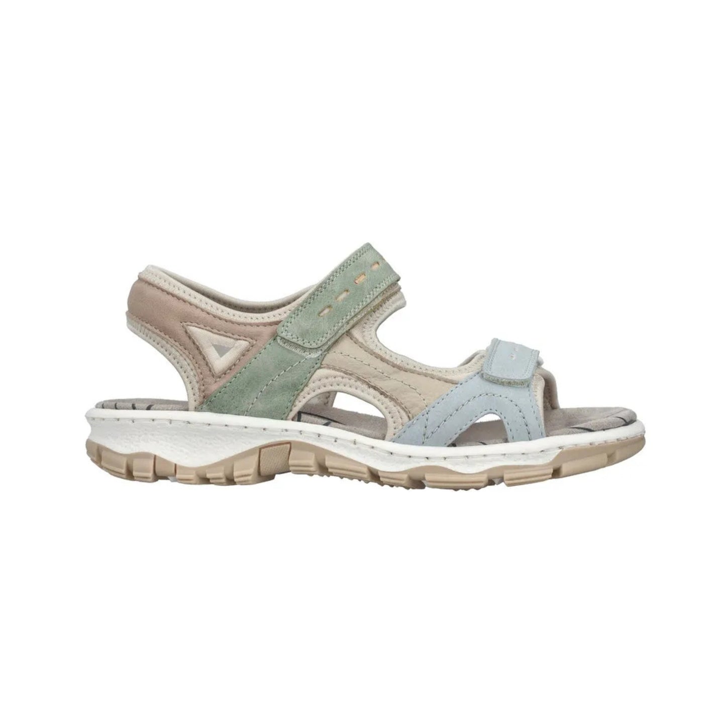Rieker Ladies Walking Sandal Velcro Straps 68866