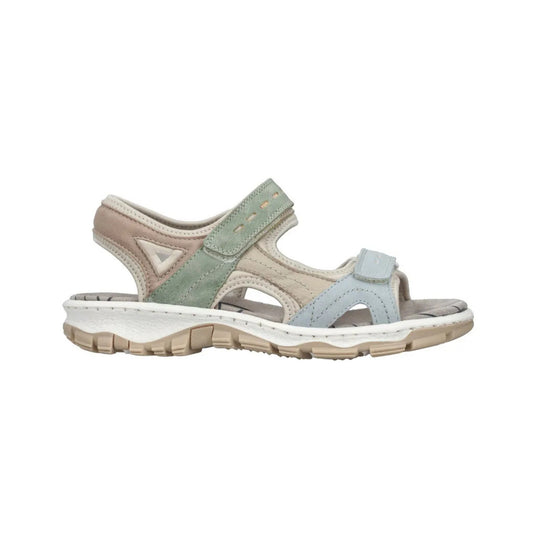 Rieker Ladies Walking Sandal Velcro Straps 68866