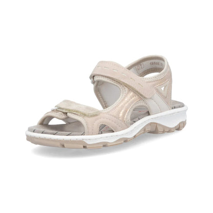 Rieker Ladies Walking Sandal Velcro Straps 68866