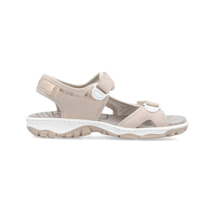 Rieker Ladies Walking Sandal Velcro Straps 68866