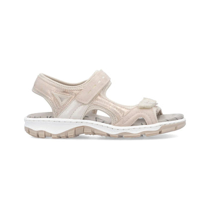 Rieker Ladies Walking Sandal Velcro Straps 68866