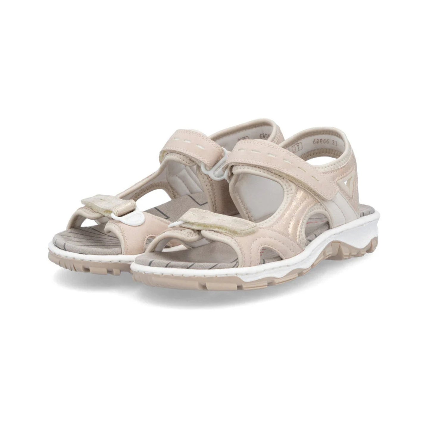 Rieker Ladies Walking Sandal Velcro Straps 68866