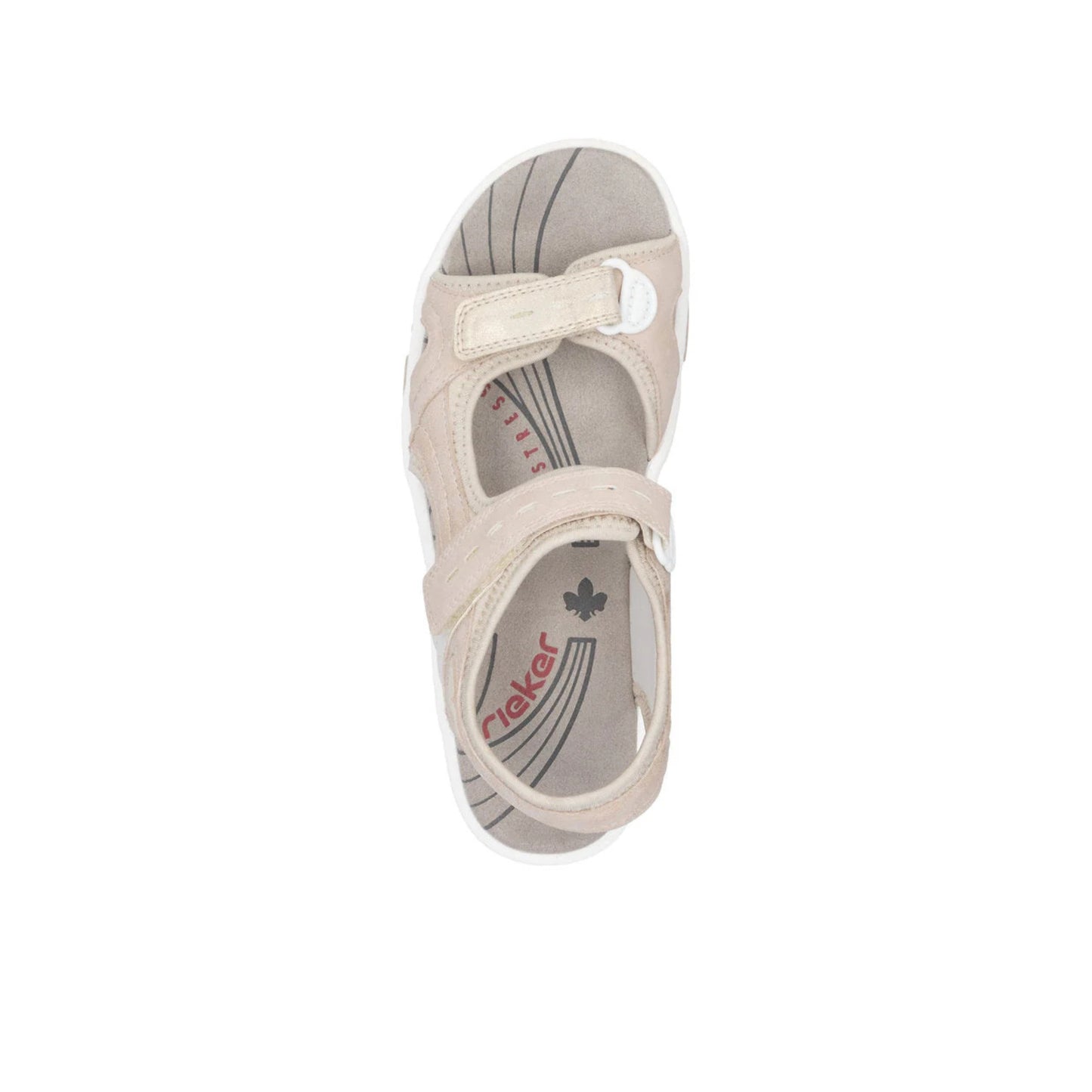 Rieker Ladies Walking Sandal Velcro Straps 68866