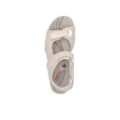 Rieker Ladies Walking Sandal Velcro Straps 68866