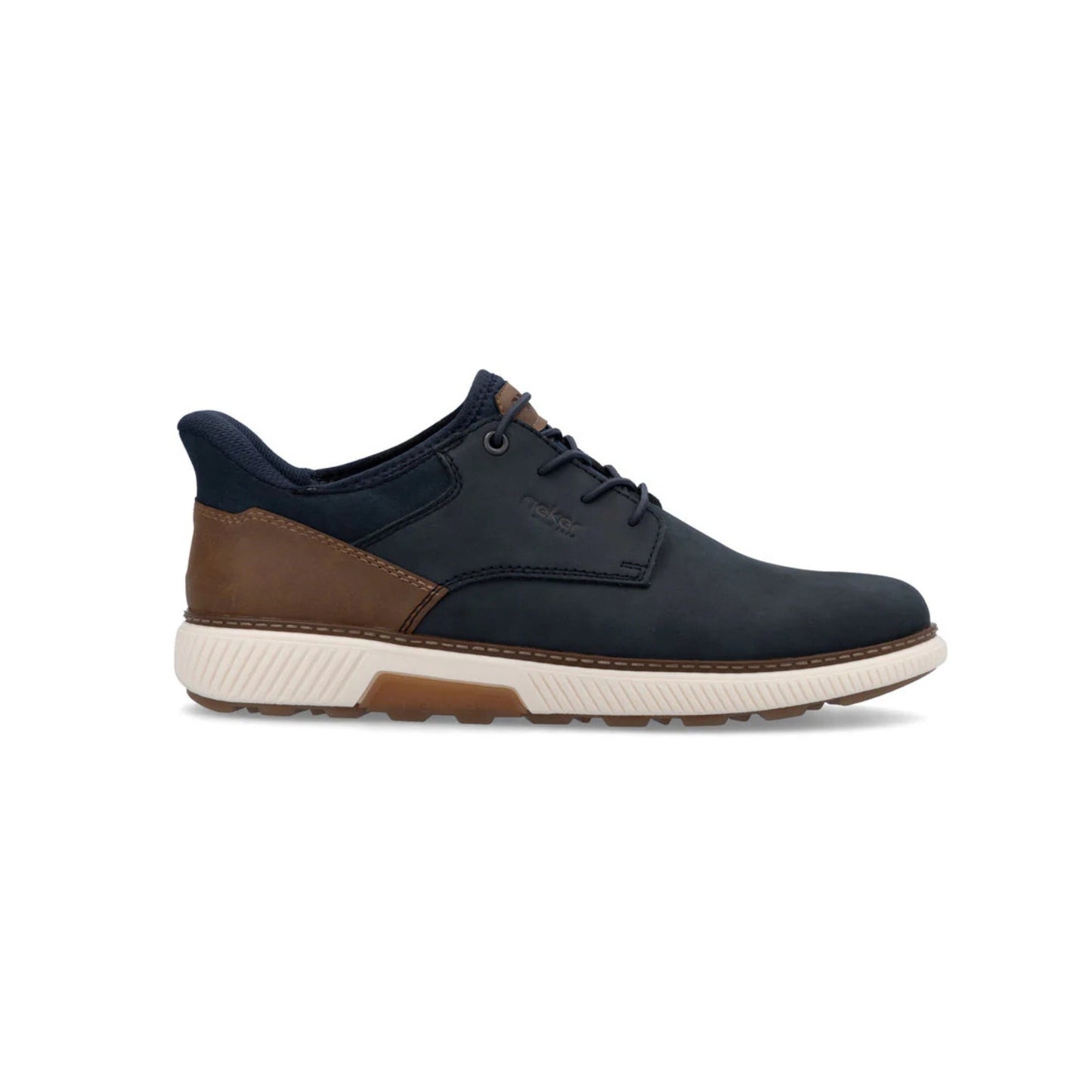 Rieker Men's Slip On Lace Shoes Dual Tone Leather B3357
