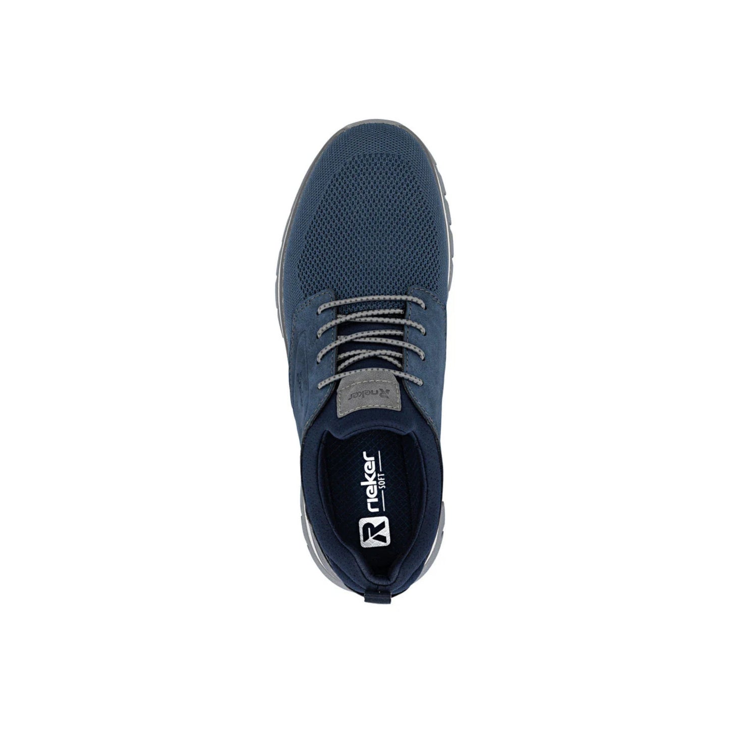 Rieker Men's Slip On Laced Wide Fit Navy Shoe B9352-14