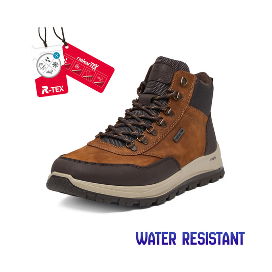 Rieker B8124-22 Brown combi lace boot