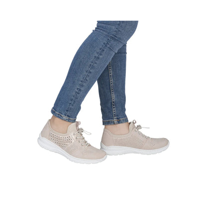 Rieker Toggle Lace Slip On Runner Shoe L3254 -32