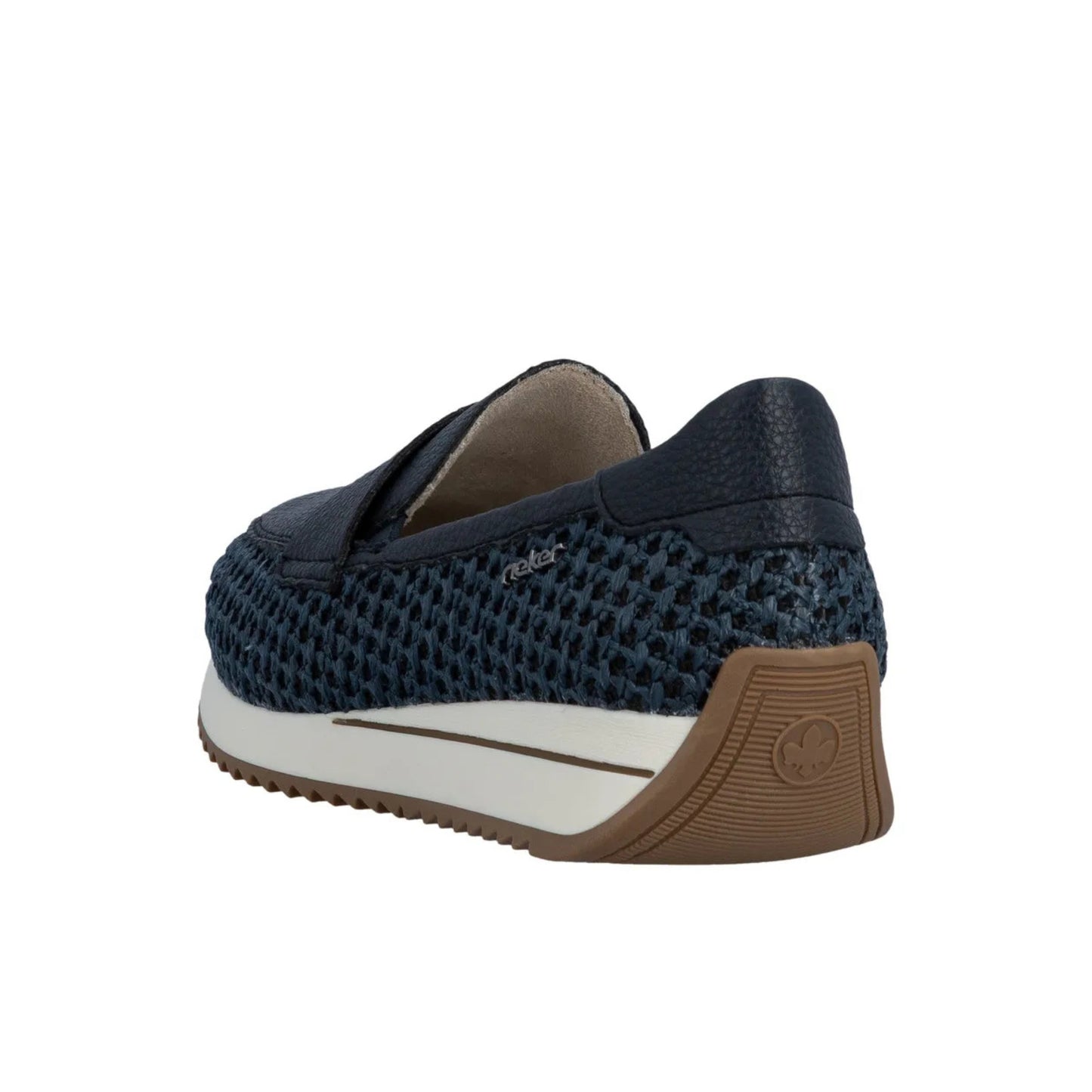 Rieker Ladies Loafer Wide Fit Navy N1254-14