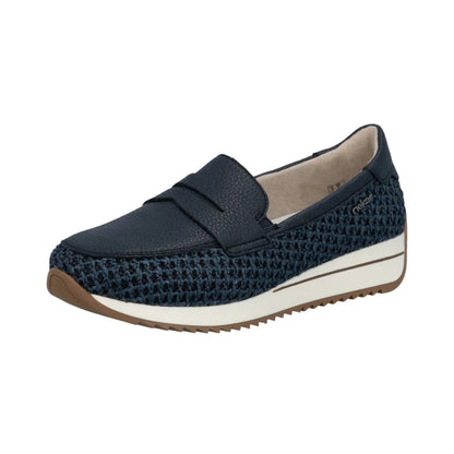 Rieker Ladies Loafer Wide Fit Navy N1254-14