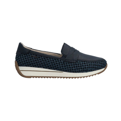 Rieker Ladies Loafer Wide Fit Navy N1254-14