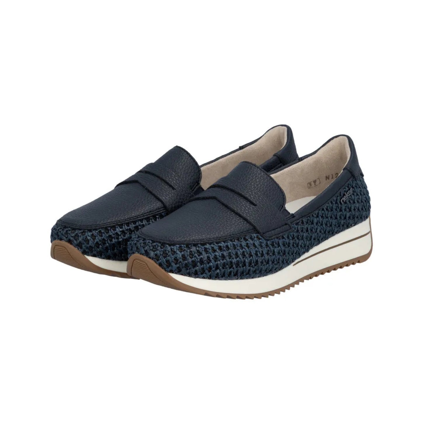 Rieker Ladies Loafer Wide Fit Navy N1254-14