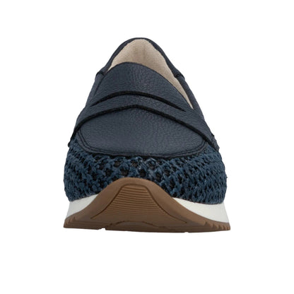 Rieker Ladies Loafer Wide Fit Navy N1254-14