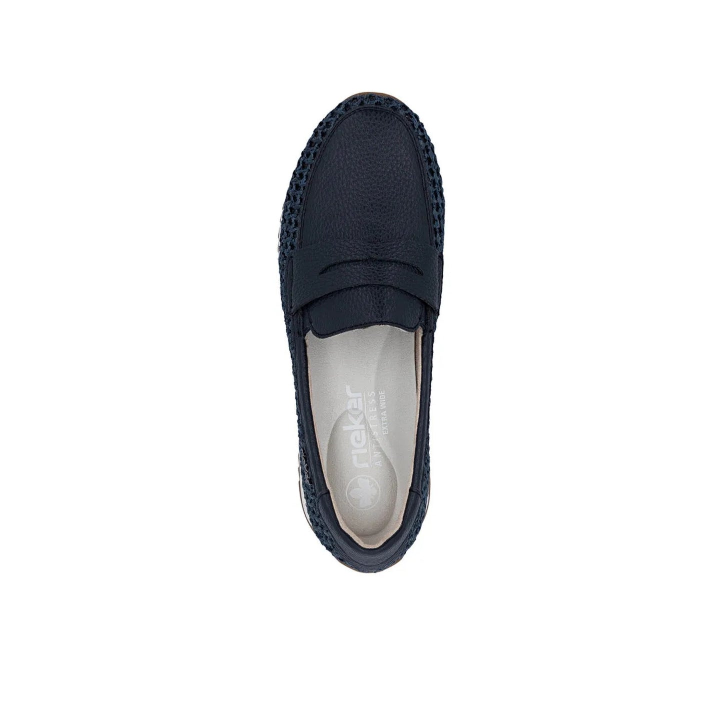 Rieker Ladies Loafer Wide Fit Navy N1254-14