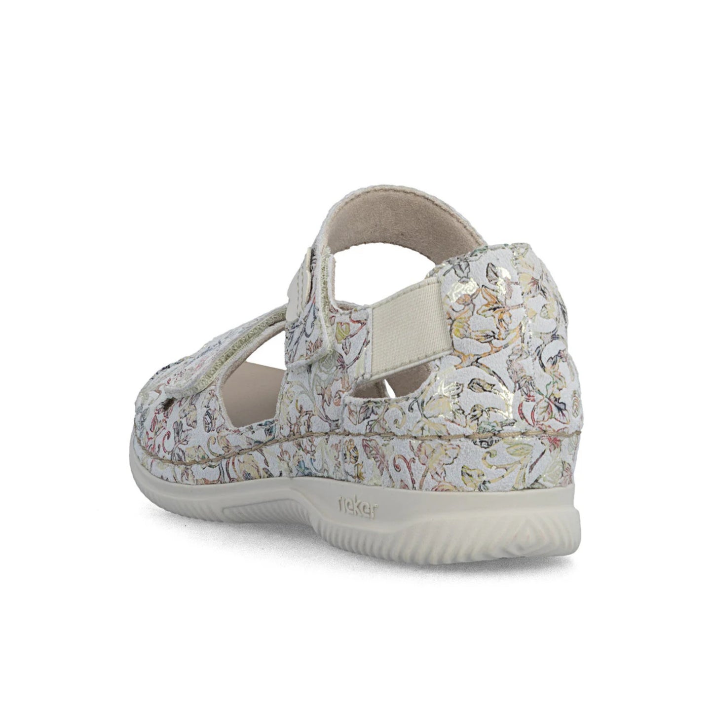 Rieker Ladies Comfort Sandal Floral Print V7474-90