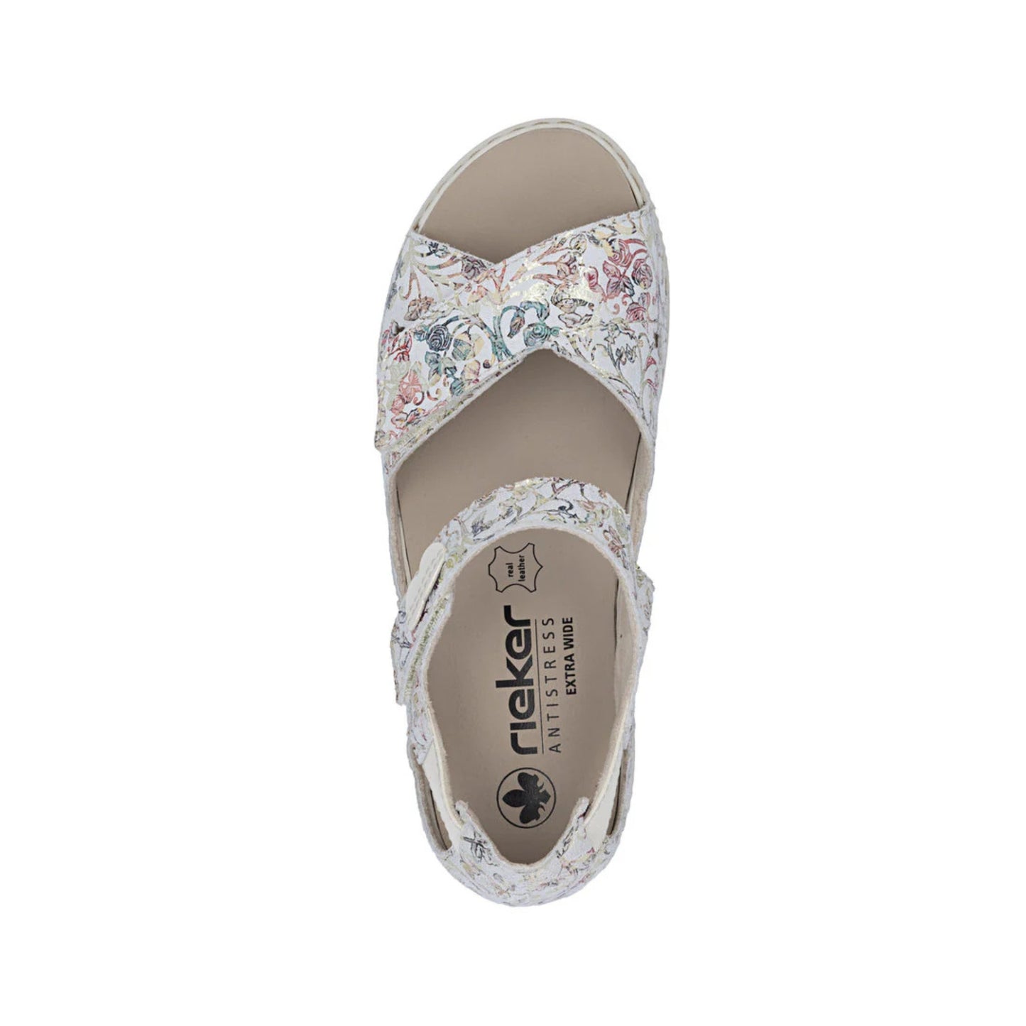 Rieker Ladies Comfort Sandal Floral Print V7474-90