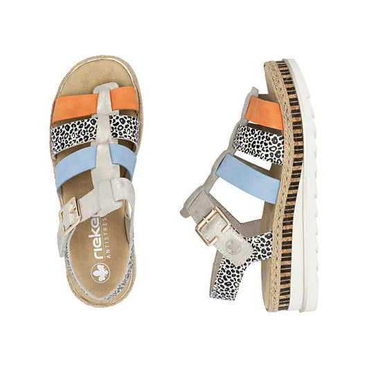 Rieker Sandal Gladiator Platform Sole V7904
