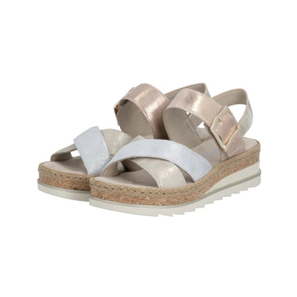Rieker Wedge Sandal Metallic Multi V7951-90
