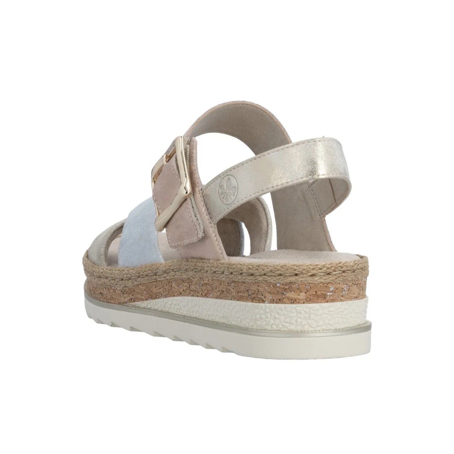 Rieker Wedge Sandal Metallic Multi V7951-90