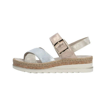 Rieker Wedge Sandal Metallic Multi V7951-90