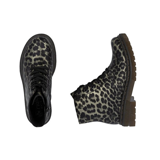 Rieker Laced Ankle Boot Leopard 78240