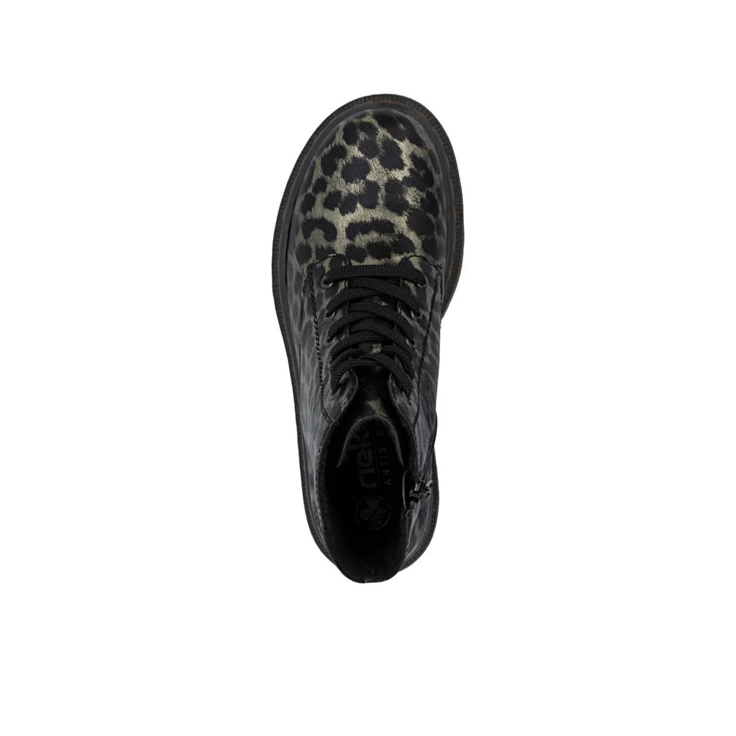 Rieker Laced Ankle Boot Leopard 78240