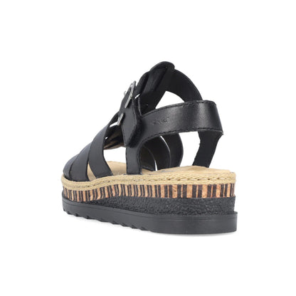 Rieker Sandal Gladiator Platform Sole V7904