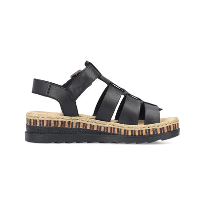 Rieker Sandal Gladiator Platform Sole V7904