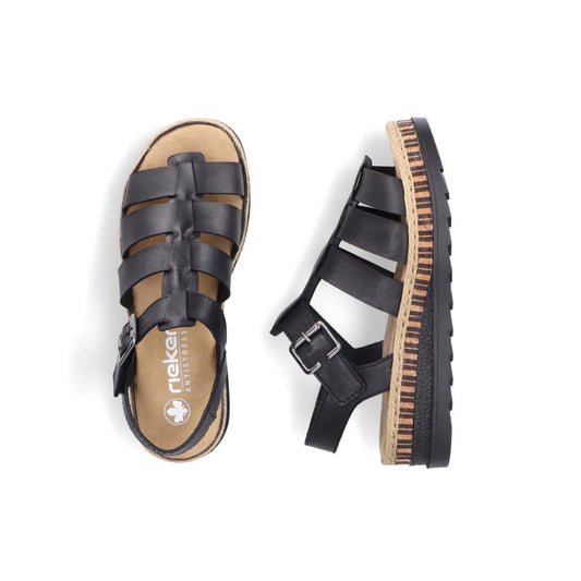 Rieker Sandal Gladiator Platform Sole V7904