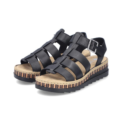 Rieker Sandal Gladiator Platform Sole V7904