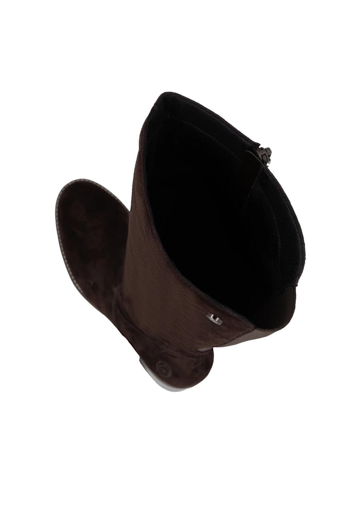 Remonte Knee High Block Heel Suede Leather Boot D2A78-25