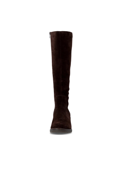 Remonte Knee High Block Heel Suede Leather Boot D2A78-25