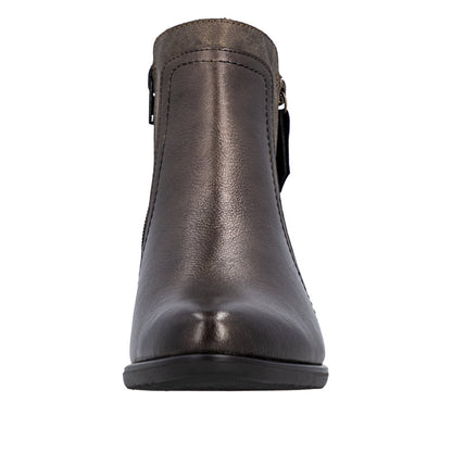 Remonte Block Heel Metallic Ankle Boot R5172-90