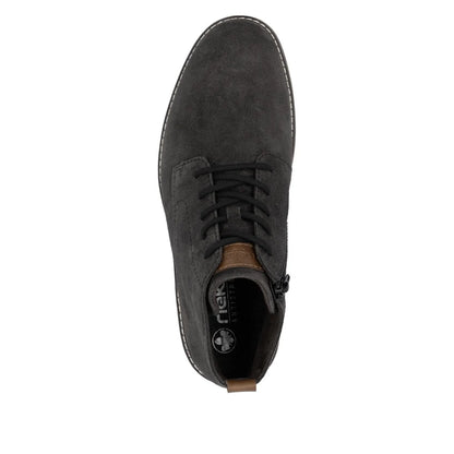 Rieker Men's Smart Casual Lace Up Boot with Zipper 33106-45