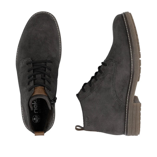 Rieker Men's Smart Casual Lace Up Boot with Zipper 33106-45