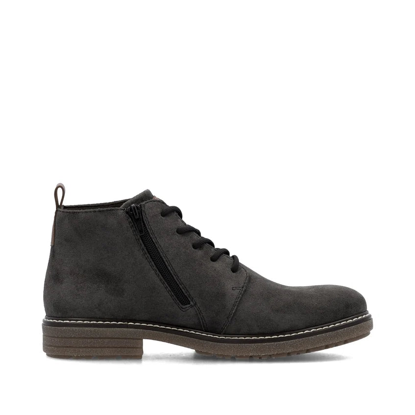 Rieker Men's Smart Casual Lace Up Boot with Zipper 33106-45