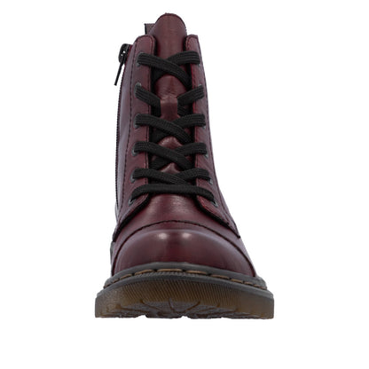 Rieker Ladies Biker Boot Burgundy 78202-35