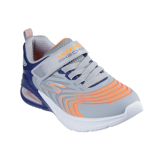Skechers Boys Runner Microscope Max Advance Grey Orange 403938L