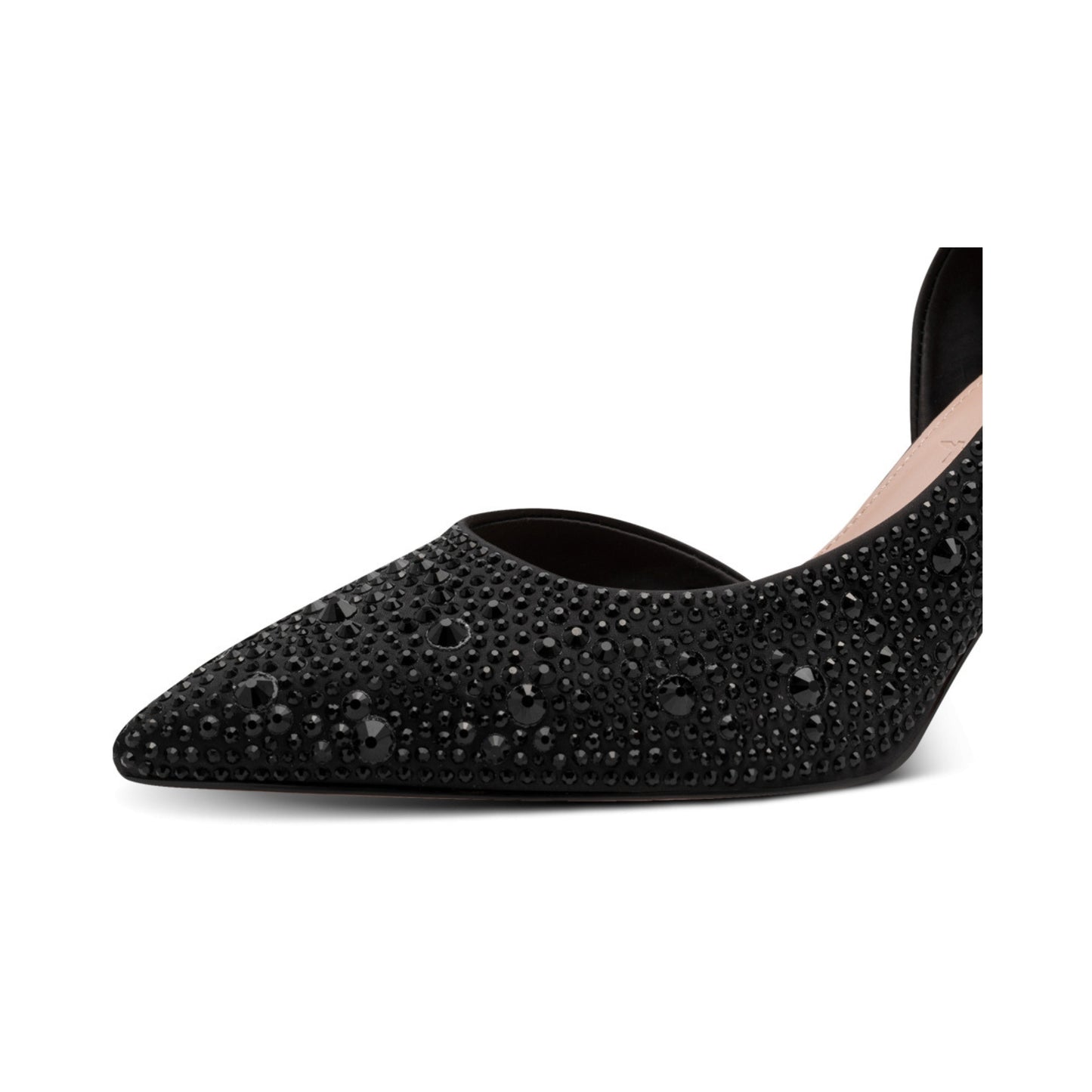 Tamaris Pointed Toe Diamante Heels - Black Glam