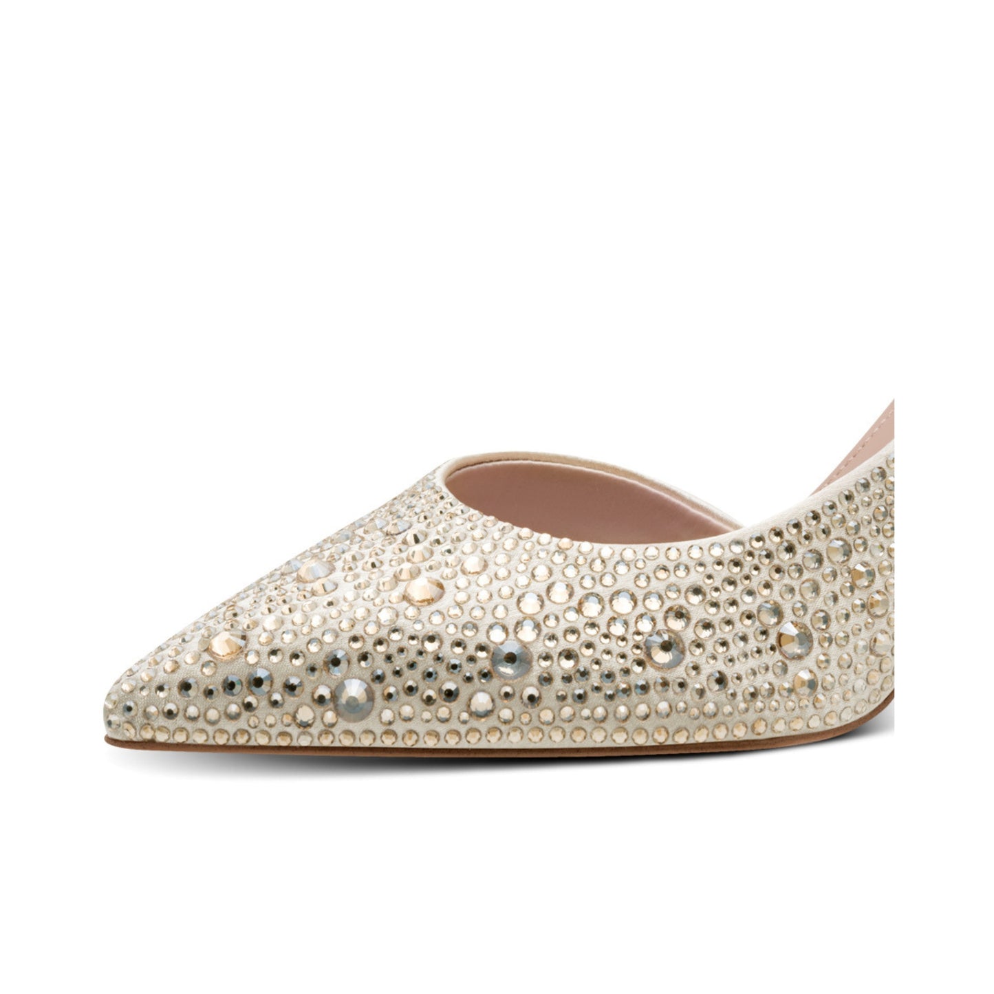 Tamaris Pointed Toe Diamante Heels - Pearl Glam