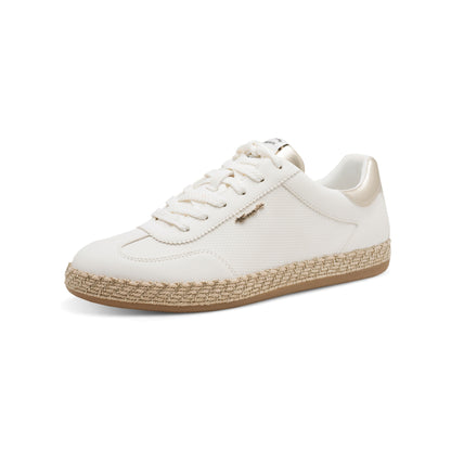 Tamaris Trainer Espadrille Sole White Gold 23641-46