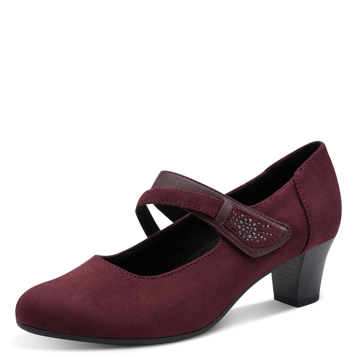 Jana Mid Block Heel Mary Jane Strap Shoe 24464-42