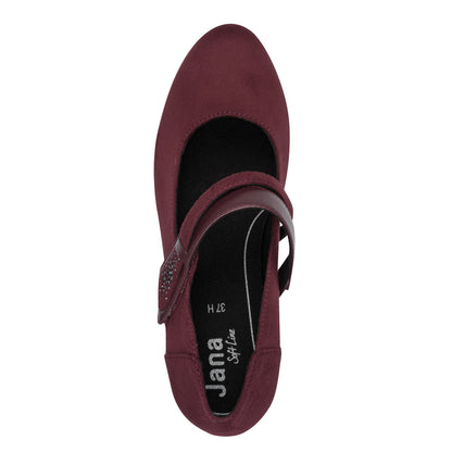 Jana Mid Block Heel Mary Jane Strap Shoe 24464-42