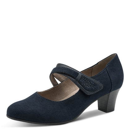 Jana Mid Block Heel Mary Jane Strap Shoe 24464-42