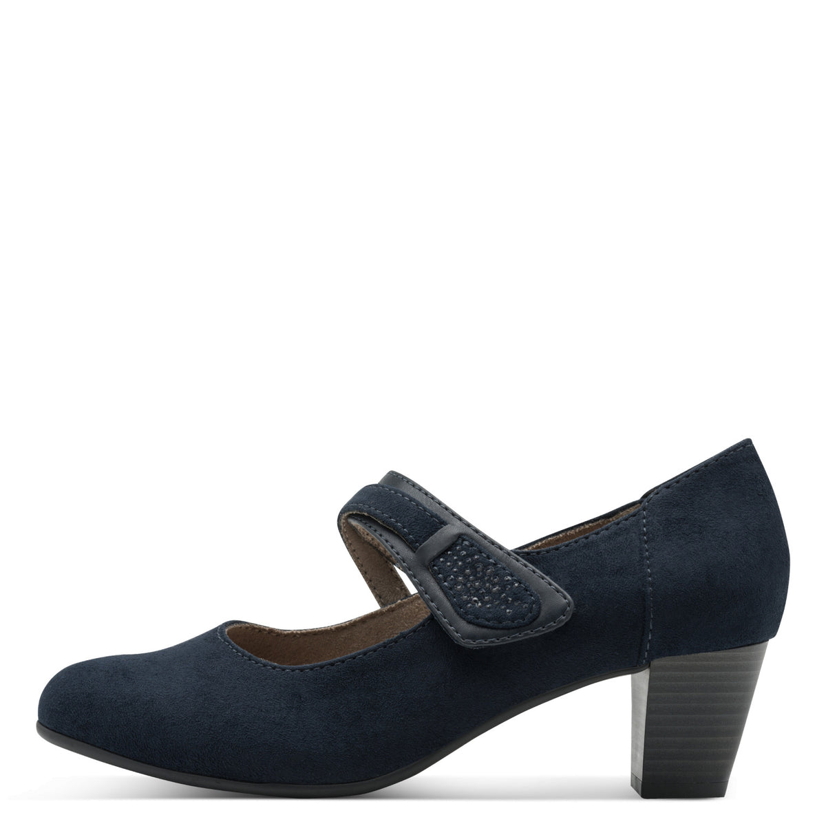 Jana Mid Block Heel Mary Jane Strap Shoe 24464-42