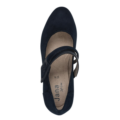 Jana Mid Block Heel Mary Jane Strap Shoe 24464-42