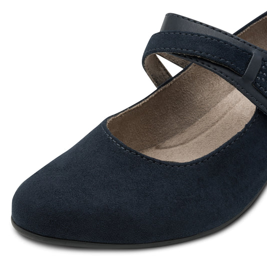 Jana Mid Block Heel Mary Jane Strap Shoe 24464-42