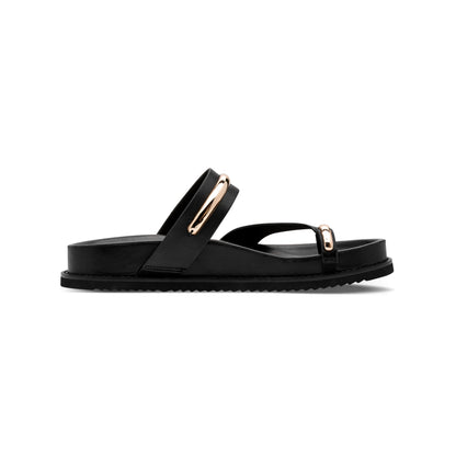 Tamaris Sandal Toe Post Sandal Black Gold 27415-46